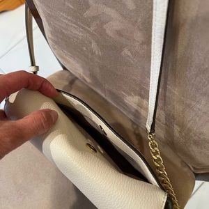 MK white crossbody